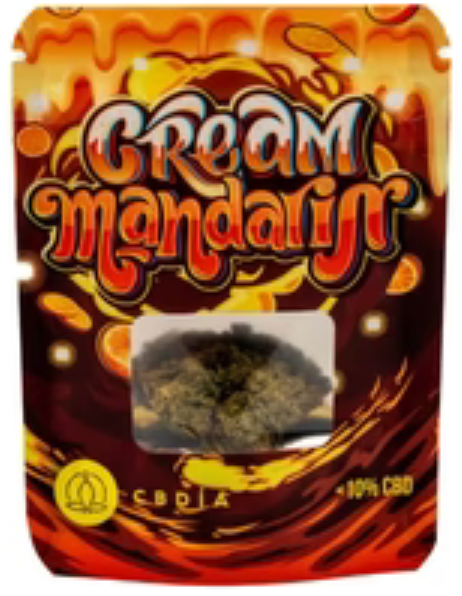 Cali Weed CBD mit Sichtfenster 1g - Cream Mandarin  <10% CBD